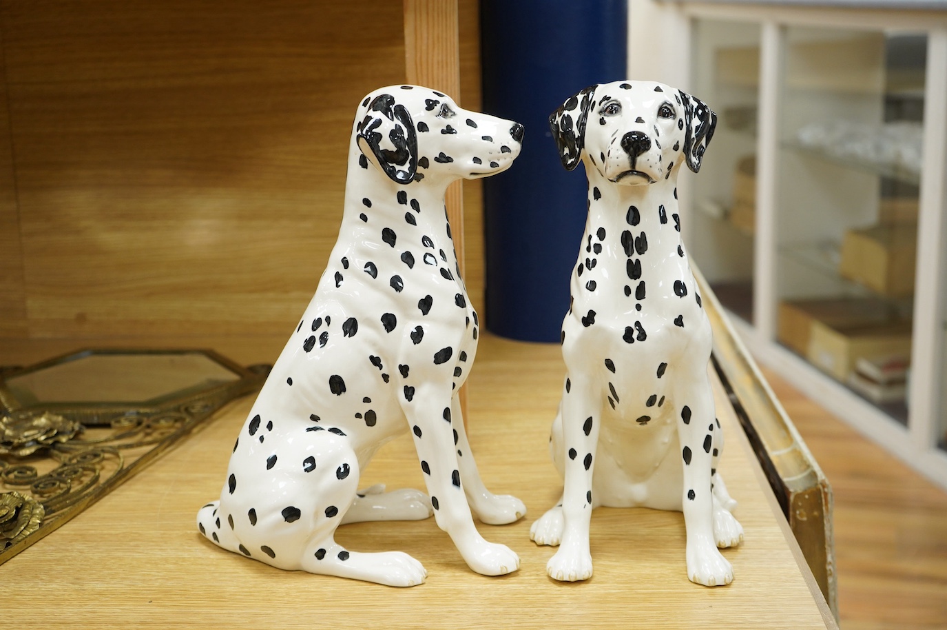 Two Beswick recumbent Dalmations, model numbers 2271, 34cm. Condition - good